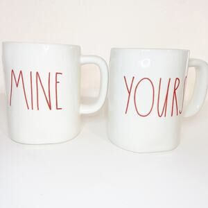 Rae Dunn | Mine Yours 2 Mug Set